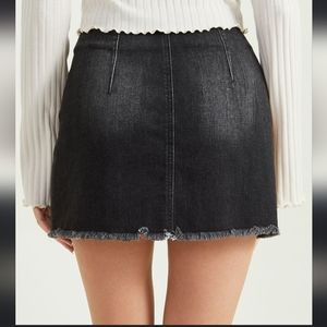 Altar'd State classic denim skirt, goes with everything!  frayed hem